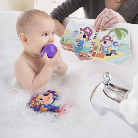 New in Box Lamaze Yo Ho Horace Bathtime Story Book Set-Pirate - Picture 3 of 14